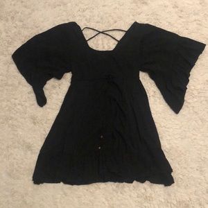 Christian Caliendo Black Flowy Dress